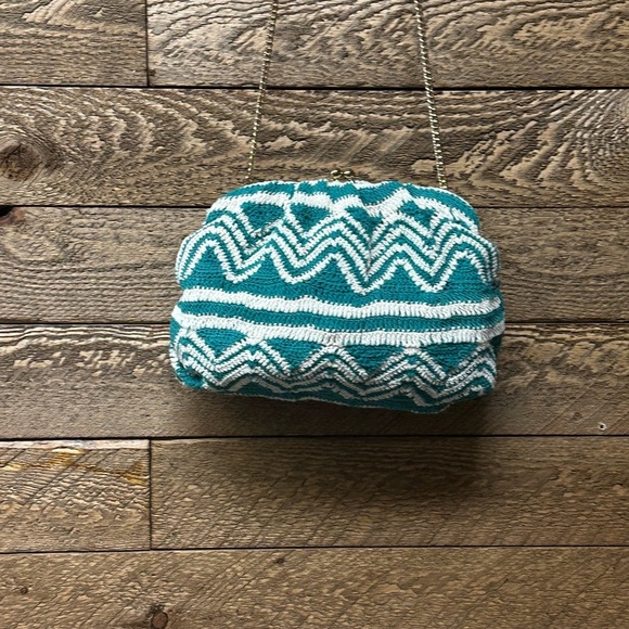 M.A.B.E. Kinta Crochet Pouch in Eucalyptus - Picture 5 of 8